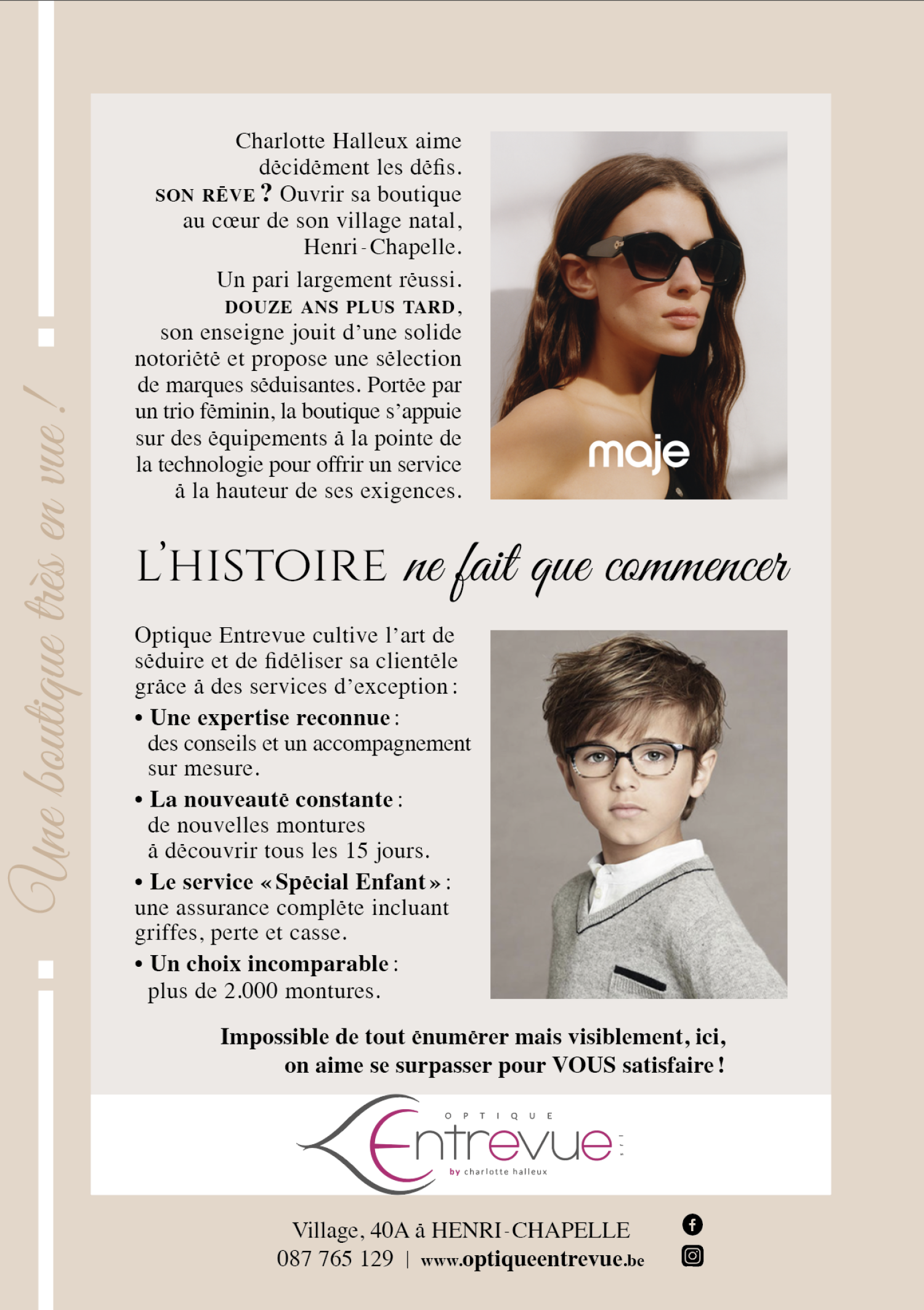 Ils parlent de nous, Optique Entrevue dans la presse